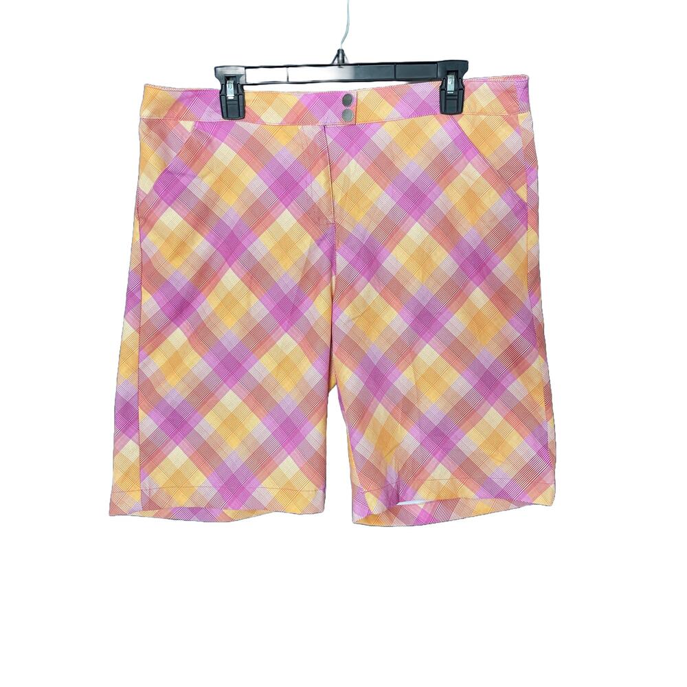 PGA Tour‎ Golf Bright Plaid Shorts Men’s Large Athletic Performance Preppy